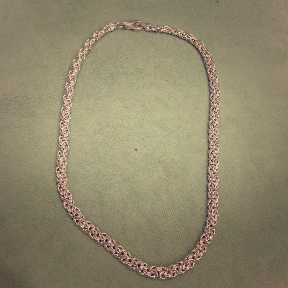 Sterling Silver Byzantine Necklace